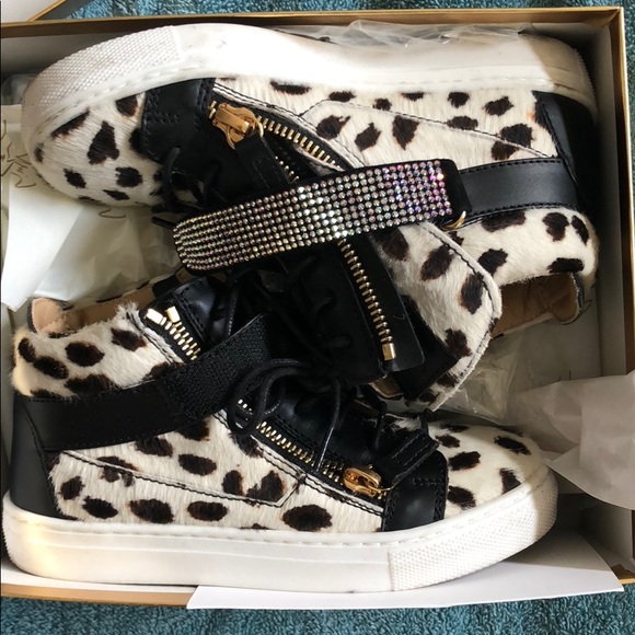 Giuseppe Zanotti Other - Giuseppe Junior Fur Sneakers with Crystals